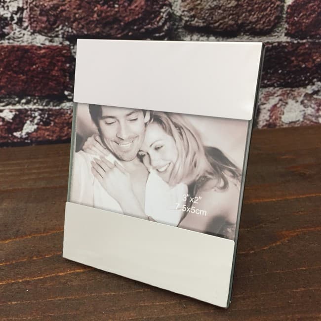 Custom Printed Stripe Photo frame - 8 x 5cm