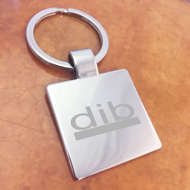 Custom Printed Square Plate Keyring