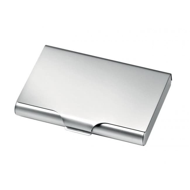 Custom Printed Jumbo Business Card Case - Aluminium