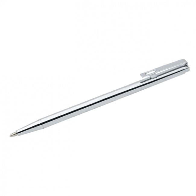 Custom Printed Yukon Ballpoint Pen with Soft Touch in Chrome Box