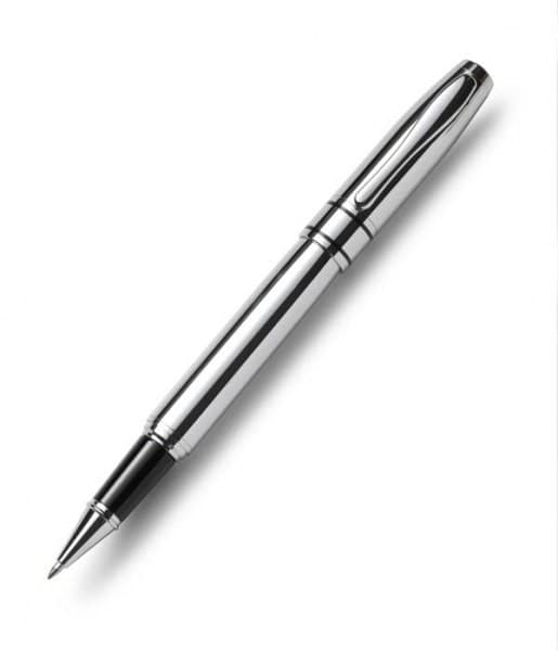 Custom Printed Tramline Ballpoint Pen - Chrome - in Chrome Box