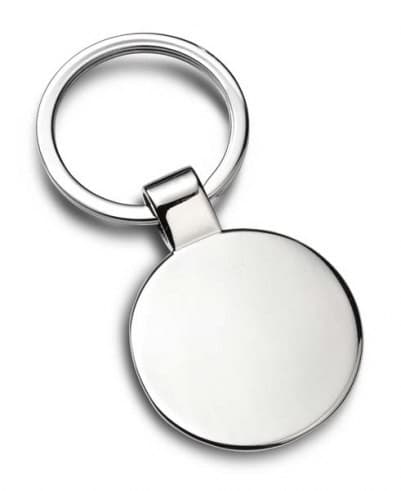 Custom Printed 35mm Round Keyring with Loop Fitting