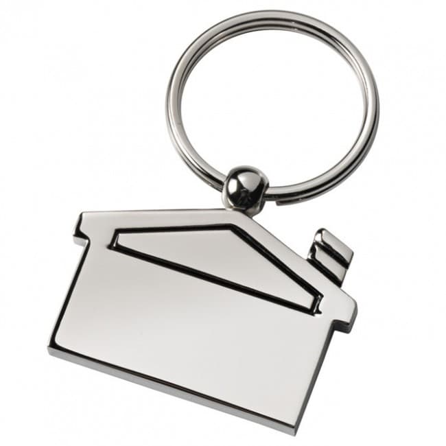 Custom Printed House Keyring - Flat