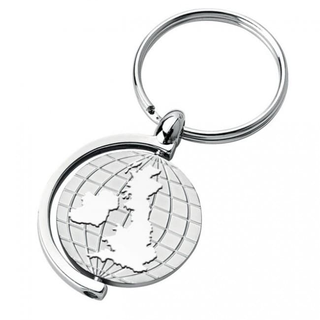 Custom Printed Spinning UK Keyring