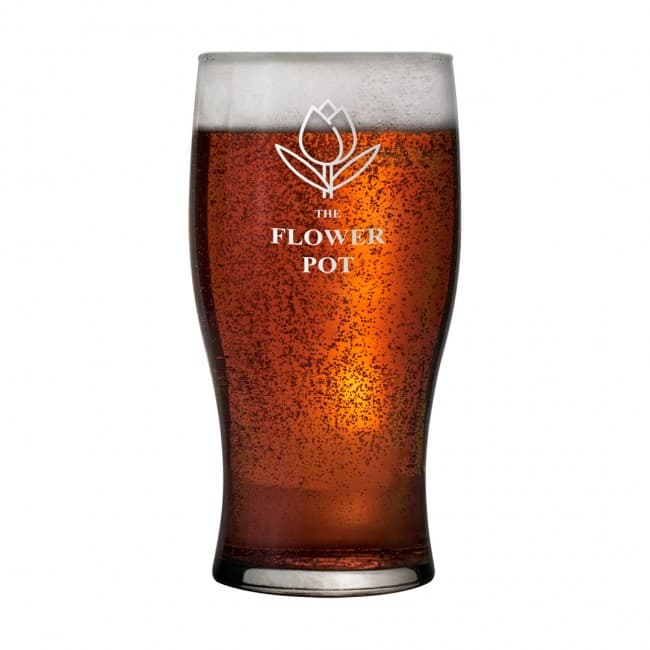 Custom Printed Tulip Pint Glass 58cl CE mark - Image 1