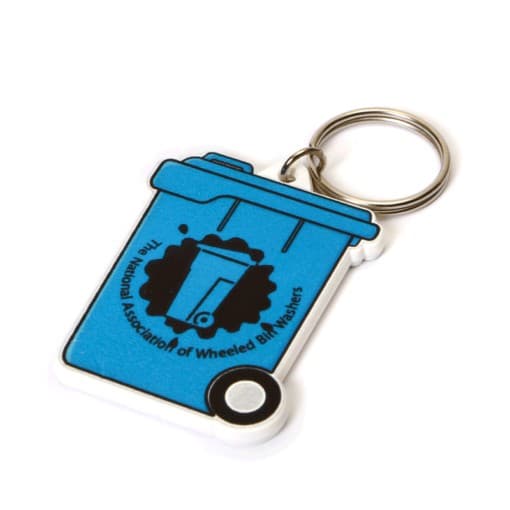 Custom Printed Wheeliebin Shaped  Keyring