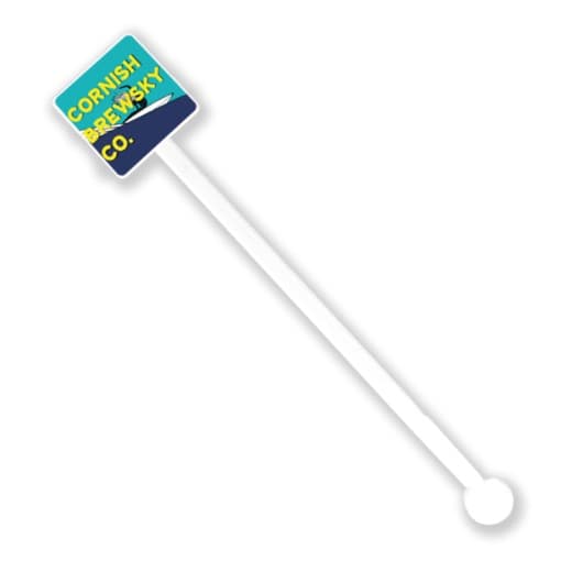 Custom Printed 30mm Square Drink Stirrer