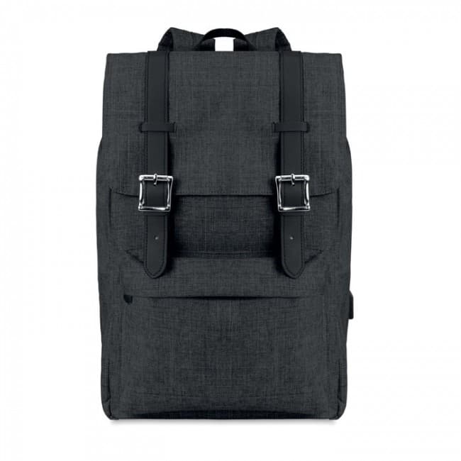 Custom Printed Laptop Backpack In 600D Polyester - Image 1