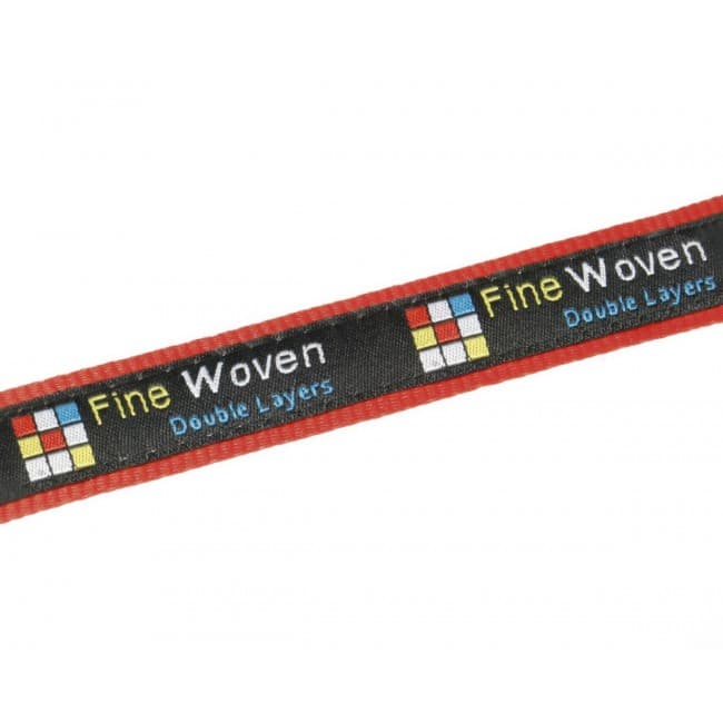 Custom Printed 20mm Fine Woven & Satin Lanyard