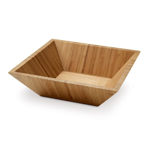 Custom Printed Square Bamboo Salad Bowl