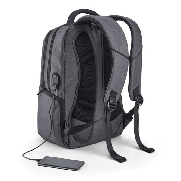 Custom Printed 17" Waterproof 2 Tone Nylon Laptop Backpack