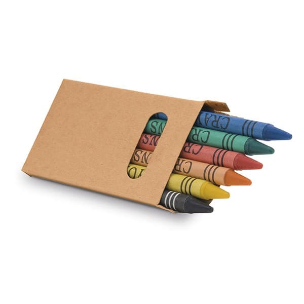 Custom Printed Cardboard Box With 6 Crayons