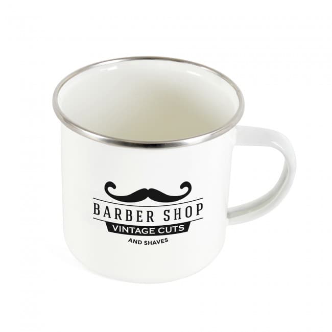 Custom Printed Camping Enamel Mug 350ml