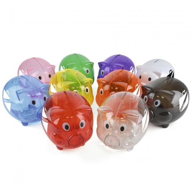 Custom Printed Plastic Printed Piggy Bank