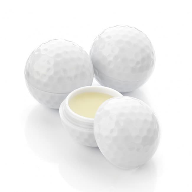 Custom Printed Golf Ball Shaped Lip Balm