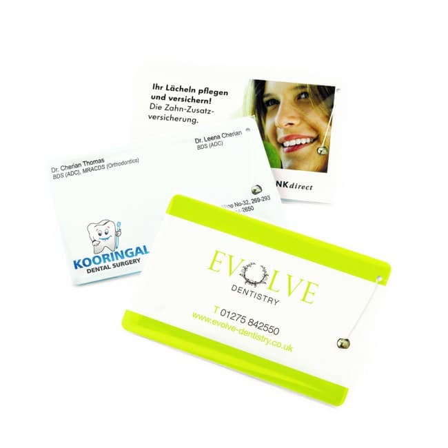 Custom Printed Dental Floss Credit Card printed 1-colour 2 side