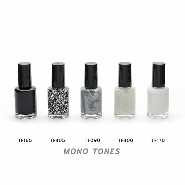 Custom Printed Black or White Nail Polish in a Bottle, 10ml