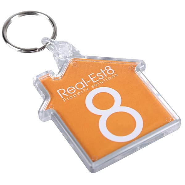 Custom Printed Acrylic House Keyring