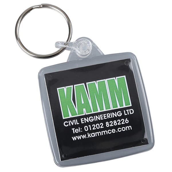 Custom Printed Acrylic Square Keyring