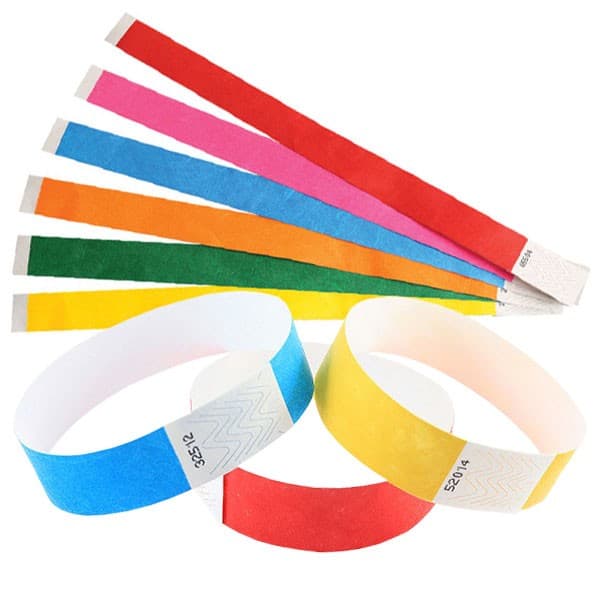 Custom Printed Tyvek 19mm Wristbands