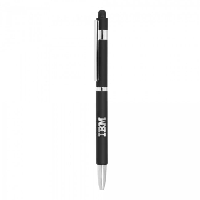 Custom Printed Hex Stylus Twist Action Metal Ballpen