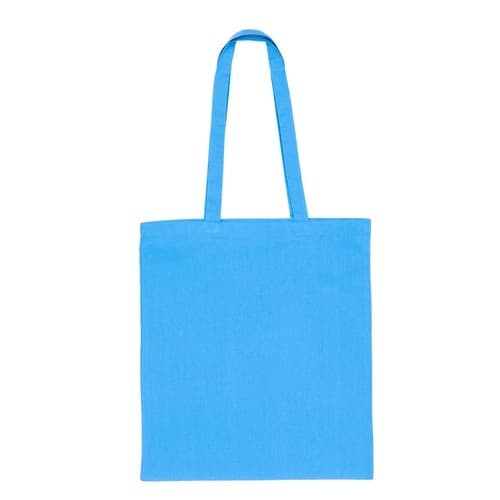 Custom Printed Coloured 5oz Long Handled Cotton Shopper - Image 1