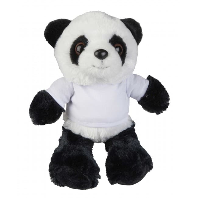 Custom Printed 18cm Panda With T-Shirt