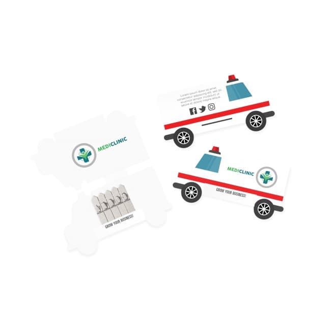 Custom Printed 5 Stick Ambulance Seedstick