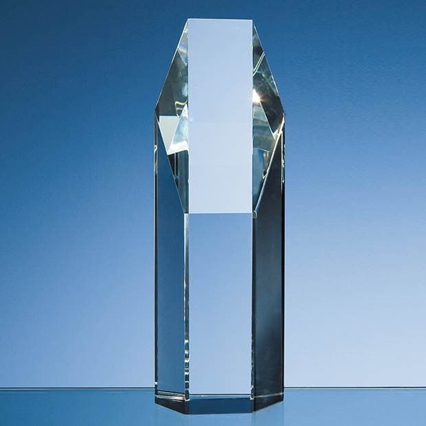 Custom Printed 19cm Optical Crystal Hexagon Award