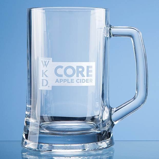 Custom Printed 0.67ltr Large Plain Straight Sided Tankard