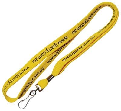 Custom Printed 10mm Tubular Polyester Lanyard - 1 Side