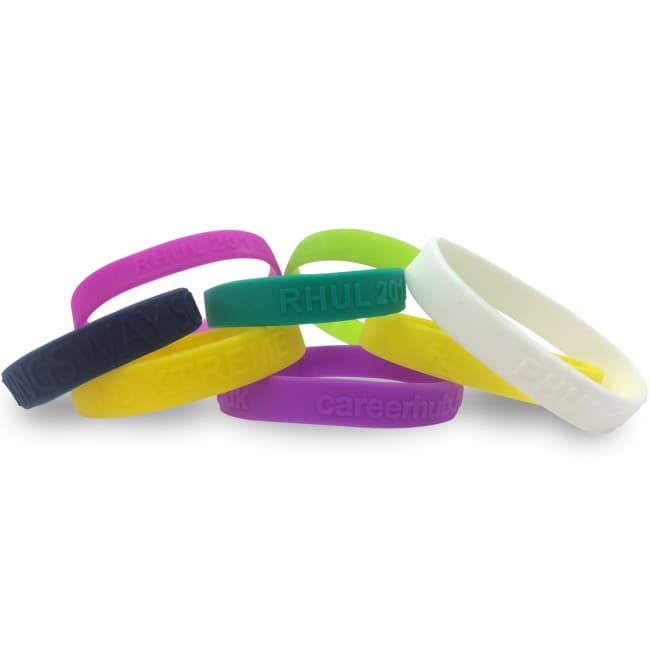 Custom Printed Single Colour Wristband - Embossed/Raised