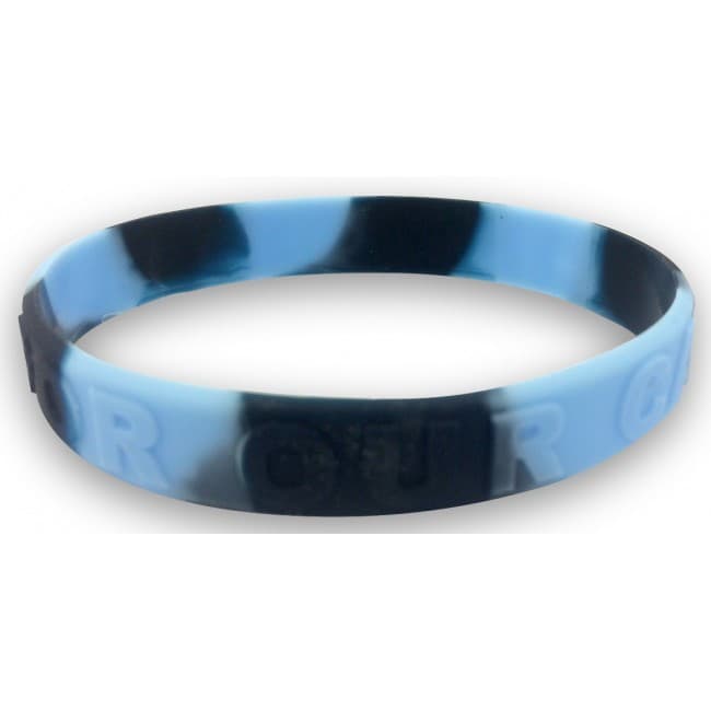 Custom Printed Multi Colour Wristband - Embossed/Raised