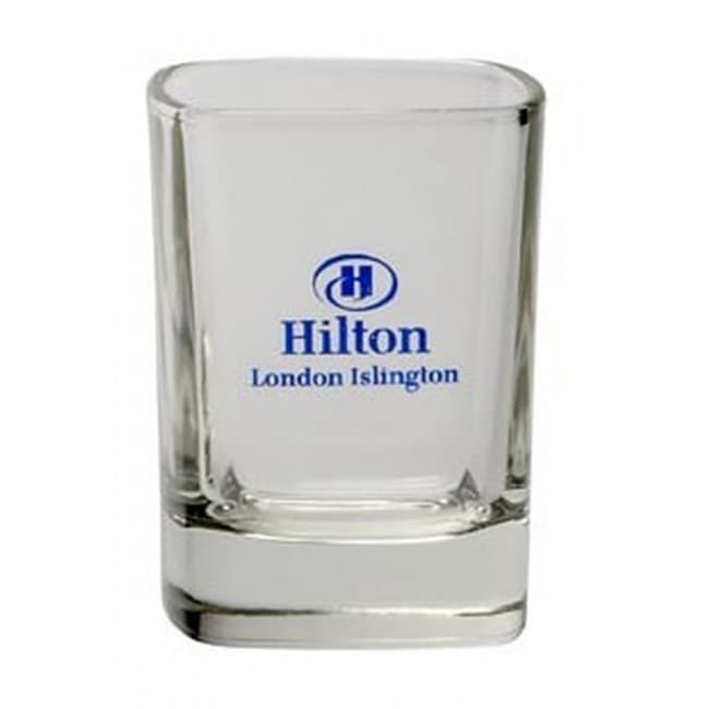 Custom Printed Shot Glass Cubic