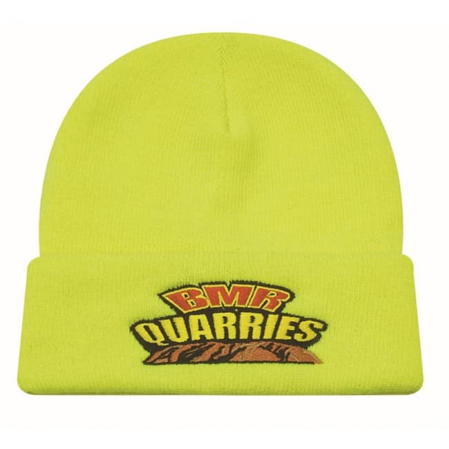 Custom Printed Luminescent Safety Acrylic Beanie