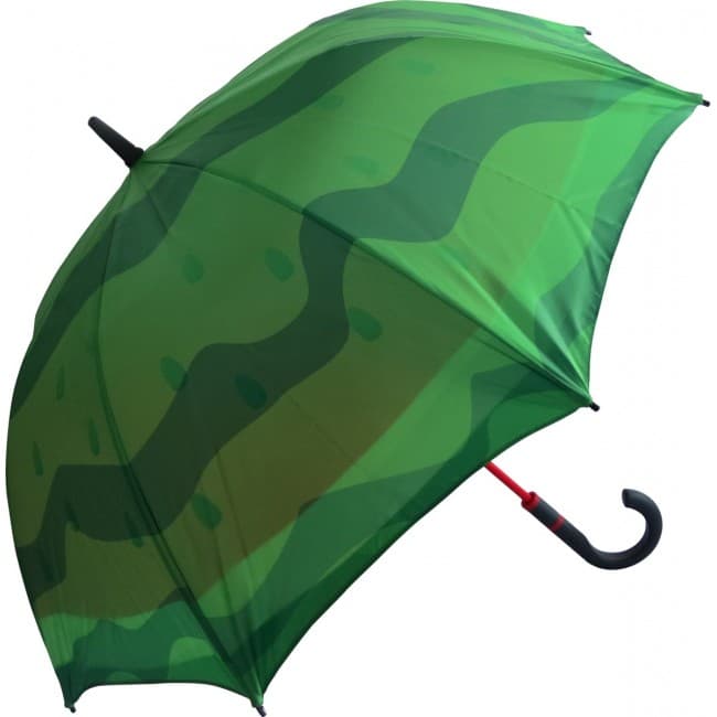 Custom Printed FARE Style UK Midsize Double Canopy Umbrella - Image 1