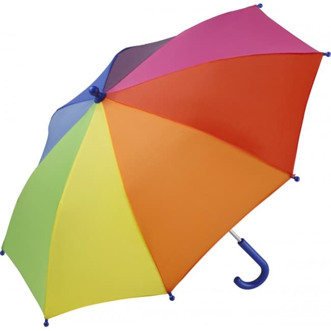 Custom Printed FARE 4Kids Childrens Rainbow Umbrella - Image 1