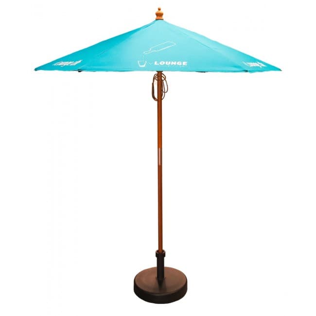 Custom Printed 2m Wooden Parasol