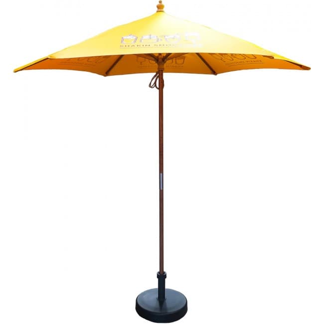 Custom Printed 2.5m Wooden Parasol