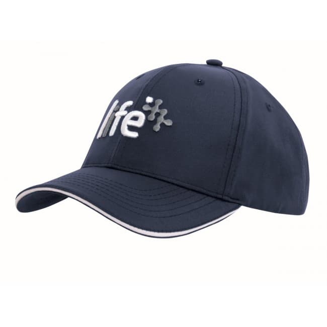 Custom Printed Sports Ripstop Cap with Sandwich Trim - Image 3