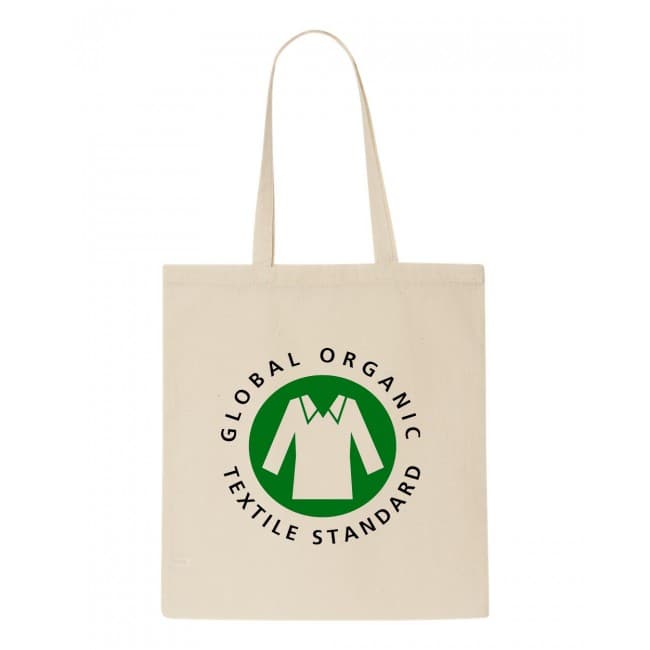 Custom Printed Organic 5oz Natural Cotton Shopper Bag