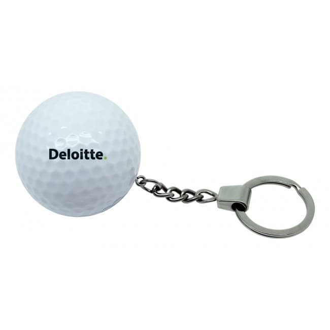 Custom Printed Golf Ball Keyring