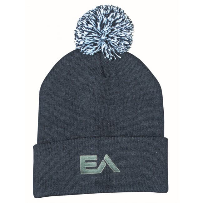 Custom Printed Acrylic Beanie with Pom Pom - Image 2