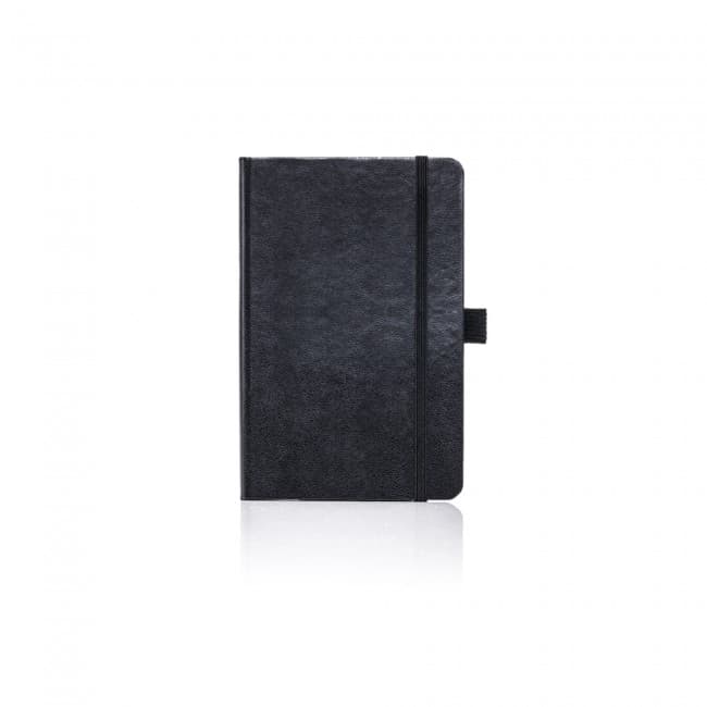 Custom Printed Pocket Notebook Ruled Paros Black - Image 1