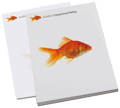 Custom Printed Writing Pad With Wrap Over Front Cover A5 50 sheets