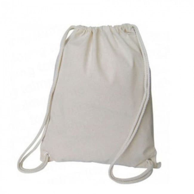 Custom Printed Promotional 5oz Cotton Drawstring Bags - Image 2