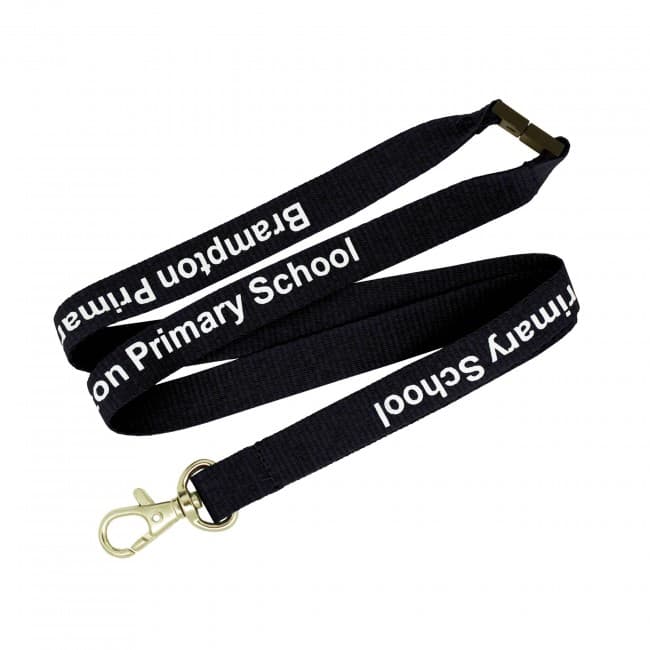 Custom Printed Flat Ribbed Lanyard