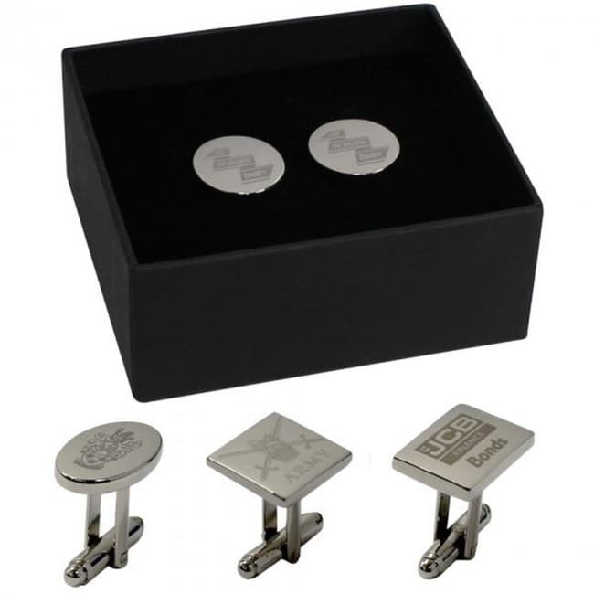 Custom Printed Aspen Cufflinks - Image 1