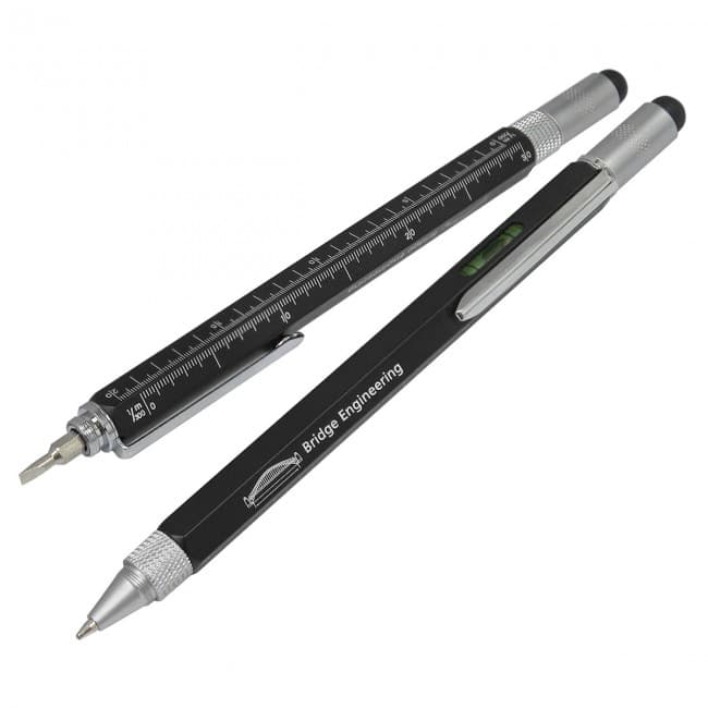 Custom Printed Black Multi Function Ballpen