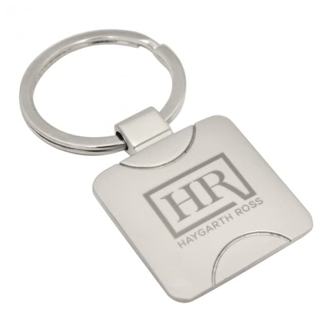 Custom Printed Delta Square Keyring